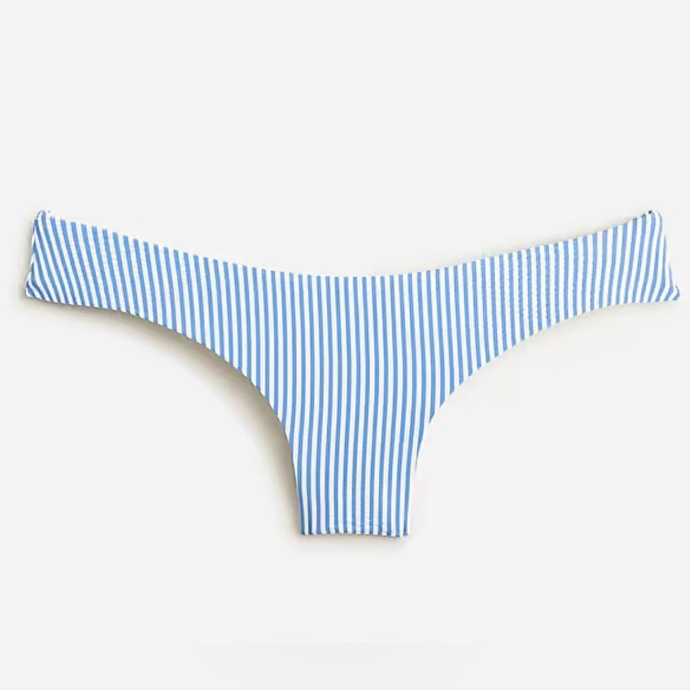 J.Crew Striped Hipster bikini bottom in seersucker Plus Size 3X